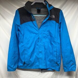 The North Face Gray and Blue Mesh Design